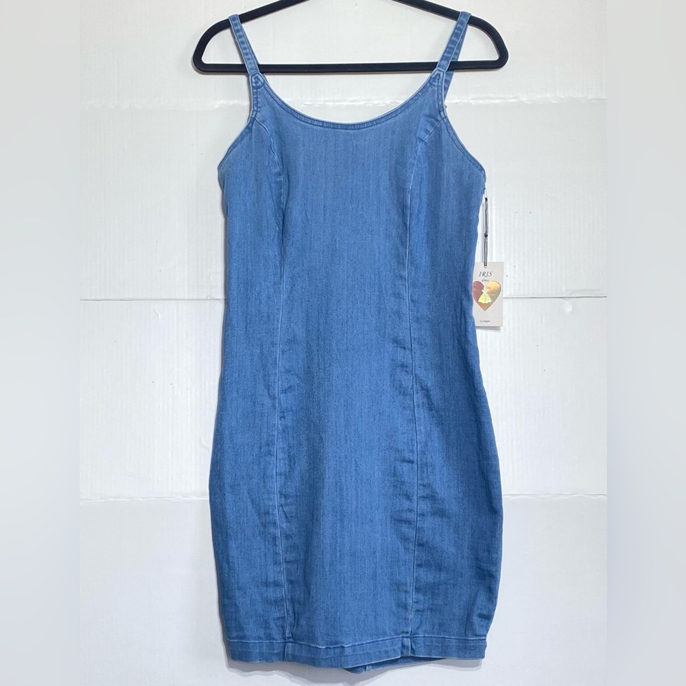 Jean dress zip size large medium